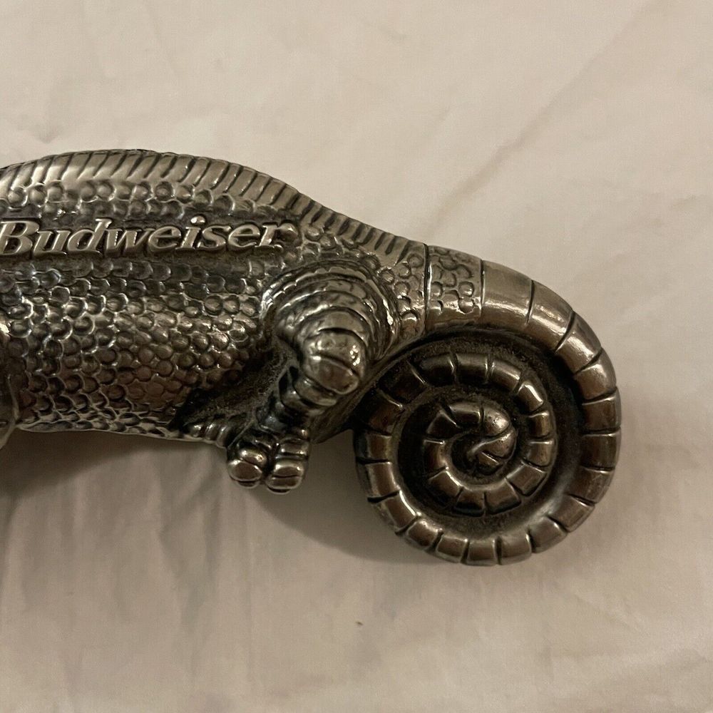 Anheuser-Busch Pewter Louis the Lizard Bottle Opener - Picture 4 of 11